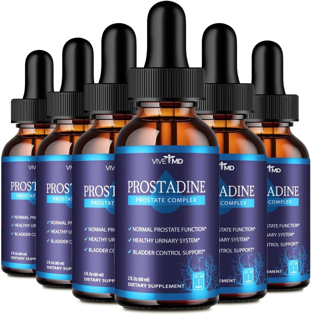 Vive MD Prostadine Drops for Prostate Health, Bladder Urinating Issues - Prostadine Official Drop Formula - Επιπλέον δύναμη με Ρόδι - Prostadine Reviews (Package of 6)