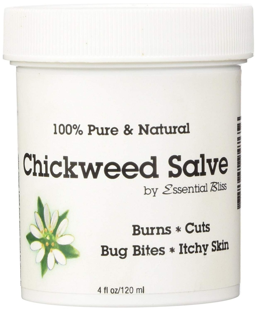 Chickweed Salve 4OZ * 100% καθαρό * Όλα τα φυσικά βιολογικά καμία πρόσθετη ύλη * Καταπραϋντική κρέμα Anti Itch * παρέχει ανακούφιση από το ξηρό δέρμα