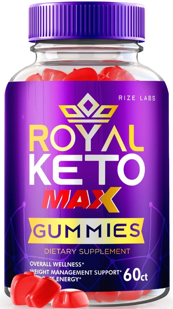 rize labs - Royal Keto Gummies - ACV οργανική υποστήριξη για την κοιλιά λίπος & απώλεια βάρους διατροφή, για άνδρες & γυναίκες μηλίτη ξύσμα μήλο επιπλέον δύναμη Gummies 1000mg (60 Gummies)