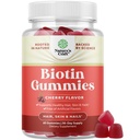 Natural Biotin Gummies for Hair Growth - Βιοτίνη Βιταμίνες Δέρμα μαλλιών και νύχια Gummies για γυναίκες και άνδρες - Ανάπτυξη Βιταμίνες Γυναίκες με παντοθενικό οξύ
