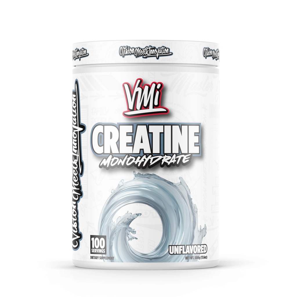 VMI Sports Creatine Monohydrate Powder Μύες Mass Δύναμη – Ισχύς 5 γραμμάρια ανά υπηρεσία (100 υπηρεσίες, χωρίς γεύση)
