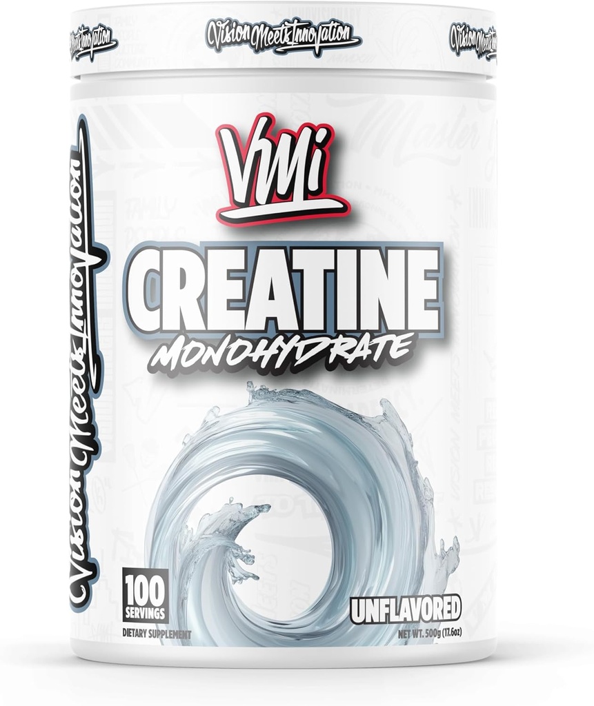 VMI Sports Creatine Monohydrate Powder Μύες Mass Δύναμη – Ισχύς 5 γραμμάρια ανά υπηρεσία (100 υπηρεσίες, χωρίς γεύση)