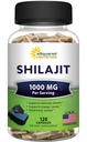 aSquared Nutrition Shilajit 1000mg - 120 κάψουλες - Pure Shilajit Extract Supplement and Powder Complex Pills - Φυσικό humic & Fulvic Acid & Trace Minerals - Εναλλακτική στη ρητίνη & σταγόνες