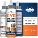 All Pets Eye Wash Drops for Relieve Pink Eye, Allergies Symptoms, Infections & Runny, Dry Eyes - Pain-Free Treatment Helps Prevent Abrasions, Irritations & Conjunctivitis