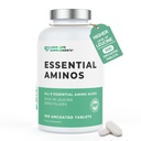 Love Life Supplements Essential Amino Acids, Full Spectrum EAA & BCAA Tablets for Muscle Recovery, 300 Vegan Pills (60 Servings), High Strength Free Form Supplement with Leucine, UK Made