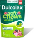 Laxative Soft Chews, Απαλή ανακούφιση δυσκοιλιότητας, Μικτή γεύση μούρου, Υδροξείδιο μαγνησίου 1200 mg, 15 κόμης