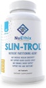 NuEthix Formulations SLIN-Trol, χάπια για άνδρες & γυναίκες, συμπλήρωμα κατάτμησης θρεπτικών συστατικών με πολυνικοτινικό χρώμιο, γλυκίνη, αποτελεσματική απορρόφηση υδατανθράκων, μη GMO, 60 υπηρεσίες