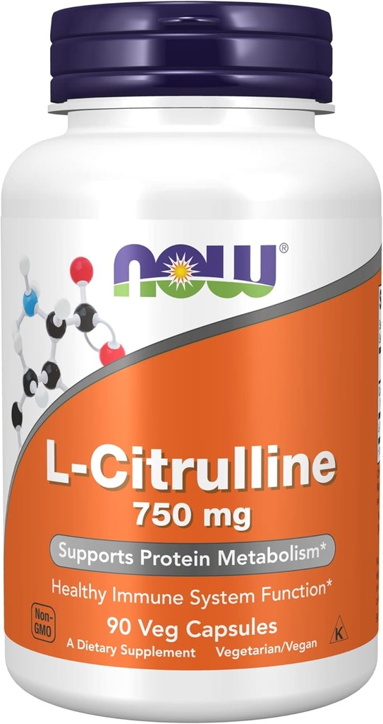 Τώρα Τρόφιμα L-Citrulline 750 mg - 90 Caps 3 Pack