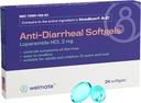 WELMATE - Anti-Diarrheal Softgels (24 Softgels) - Loperamide HCL 2 mg - Diarrhea Symptom Relief - Αναστατωμένο στομαχόπονο Reliever - Anti Diarrhea Pills - Over-The-Counter Medication