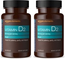   Elements Vitamin D2 2000 IU, Vegan, 65 Capsules, Supports Strong Bones and Immune Health, 2 Month Supply (Packaging May Vary) (Pack of 2)