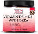 Reddy Naturals Βιταμίνη D3 K2 σε σκόνη με Okra - Plant-based, Fast-Dissolving με Φυσικές Γεύσεις, Μη-GMO-Daily Wellness Formula - 4.2 OZ (120g)