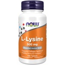 NOW Συμπληρώματα τροφίμων, L-Lysine (L-Lysine Hydrochloride) 500 mg, Amino Acid, 100 Count (Pack of 1)