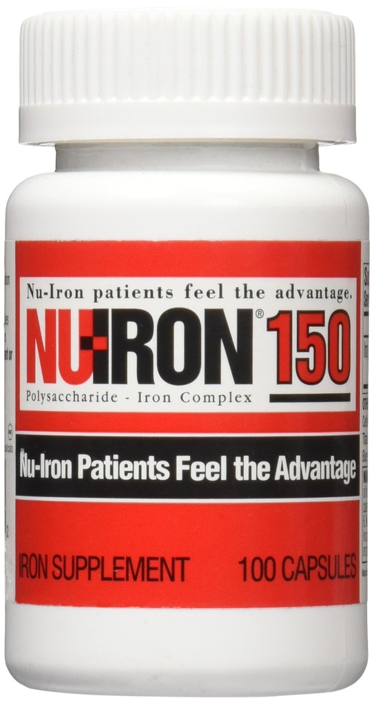 NU- Iron 150mg 100ct Caps