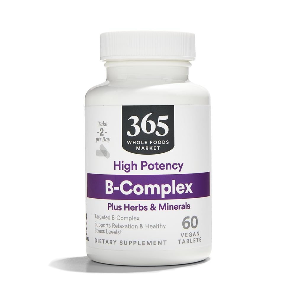 365 Καθημερινή Αξία, B Complex Hi Potency w/ Herbal Support, 60 ct