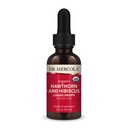 Δρ. Mercola Organic Hawthorn και Hibiscus Liquid Drops Συμπλήρωμα διατροφής, 30 σερβιέτες (30 σταγονίδια), μη ΓΤΟ, Χωρίς γλουτένη, Χωρίς σόγια, Organic USDA
