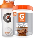 Μπουκάλι αναδευτήρα Gatorade για το γυμναστήριο, 28 ουγγιά, πλαστικό και Gatorade πρωτεΐνη Whey σκόνη, σοκολάτα