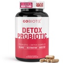 GOBIOTIX Detox Probiotic Supplement for Digestive Health - Γαϊδουράγκαθο γάλακτος, Turmeric, και Dandelion Root, Enzymes for Gut Health - 50 Δισεκατομμύρια CFU - 60 κάψουλες