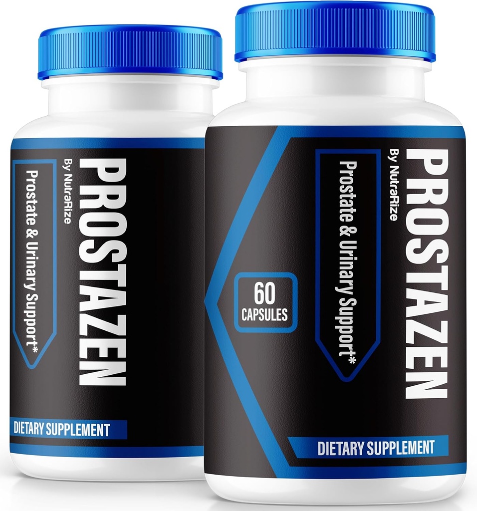 NutraRize (2 Pack) Κάψουλες Prostazen, επίσημη χάπια Prostazen για την υποστήριξη Prostate Υγεία, Prostazen Plus Premium Formula, Prostazen για υγιή Prostate, Prosta Zen Pastillas αναθεώρηση (120 κάψουλες)