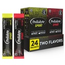 Pedialyte Sport Ηλεκτρολύτης σκόνη, γρήγορη ενυδάτωση με 5 κλειδιά ηλεκτρολύτες για την υποστήριξη μυών πριν, κατά τη διάρκεια, & μετά την άσκηση, 12 λεμόνι Lime & 12 Punch φρούτων, 0.49-oz πακέτα (24 κόμης)