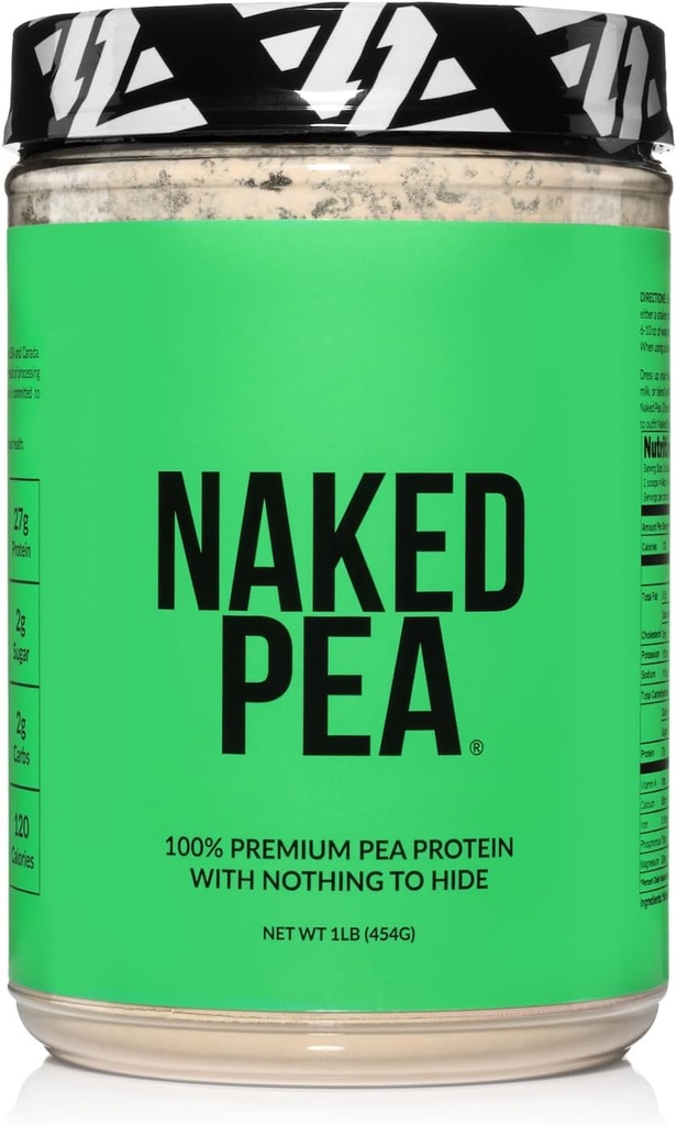Γυμνή πρωτεΐνη Pea - Pea Isolate - Φυτική βάση, χορτοφαγική & Vegan Protein. Εύκολα Digest, Μη ΓΤΟ, Χωρίς Λακτόζη, Χωρίς Σόγια και Χωρίς Γλουτένη - 15 Σερβίρει