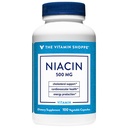 Η βιταμίνη Shoppe Niacin - υποστήριξη χοληστερόλης - 500 MG (100 κάψουλες λαχανικών)