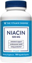 Η βιταμίνη Shoppe Niacin - υποστήριξη χοληστερόλης - 500 MG (100 κάψουλες λαχανικών)