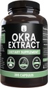 PURE ORIGINAL INGREDIENTS εκχύλισμα Okra (365 κάψουλες) Όχι Μαγνήσιο ή Ρύζι Fillers, Πάντα καθαρό, Εργαστήριο Επαληθευμένο
