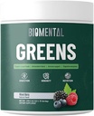 Biomental Greens Supplement-Berrys-Detox - Digestive Health, Antioxidant Blend, Greens Powder - Premium Green Immune Support Nutritional Supplement - Υποστήριξη στα έντερα για άνδρες και γυναίκες 9,5 oz