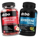 DR. BO ACV Gummies & Berberine Συμπληρώματα κάψουλες - 1000MG Apple Cider Vinegar Gummies & Berberine HCL 1200mg Χάπια για την πέψη, την υγεία των ούρων και το μεταβολισμό
