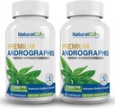 Natural Cure Labs Premium Androographis Paniculata Extract 1.200mg (100mg Ανδρογραφολίδες), 120 κάψουλες, μη ΓΤΟ, Vegan, Χωρίς γλουτένη