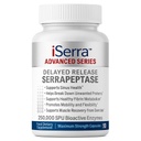 iSerra 250.000 SPU Serrapeptase Enzyme - 90 Κάψουλες μέγιστης αντοχής - Μέχρι 12x Περισσότερα Δυνατά από άλλα Serrapaptase - Αναστολή της τεχνολογίας απελευθέρωσης-Υψηλή ισχύς μη GMO, Χωρίς γλουτένη, Vegan (πακέτο του 1)