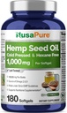 NusaPure Hemp Seed Oil 1000mg - 180 Softgel ανά φιάλη