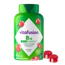 Vitafusion Extra Strength Vitamin B12 Gummies, υποστηρίζει τον μεταβολισμό της ενέργειας και το νευρικό σύστημα Υποστήριξη για την υγεία, Gummy συμπλήρωμα βιταμίνης για γυναίκες και άνδρες, Cherry Flavor, 45 Ημέρα προσφοράς, 90 Count