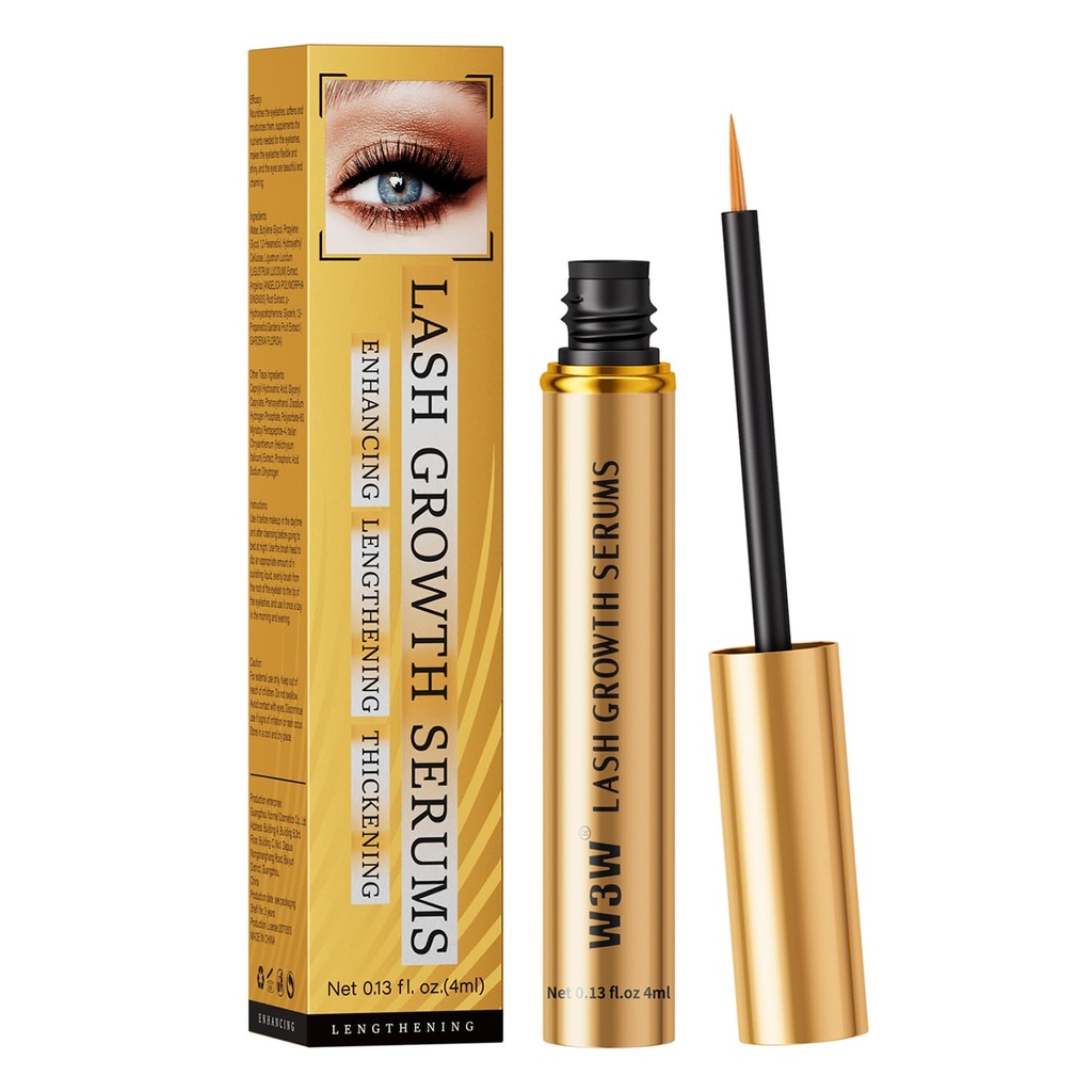 Επικαιροποιημένη W3W Lash Serum for Eyelash Enhancee, Eyelash Growth Serum, Gentle Formula for Longer, Fuller, and Thicker Lashes, 4ml