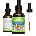 Pet Wellbeing Blood Sugar Gold Dogs - Ολιστική Υποστήριξη Ζάχαρης Αίματος, Παγκρέας & Ηπατικής Υγείας, Γυμναστήριο, Fenugreek & Devil’s Club - NASC Certified & Vet-Formulated - 2 oz Liquid