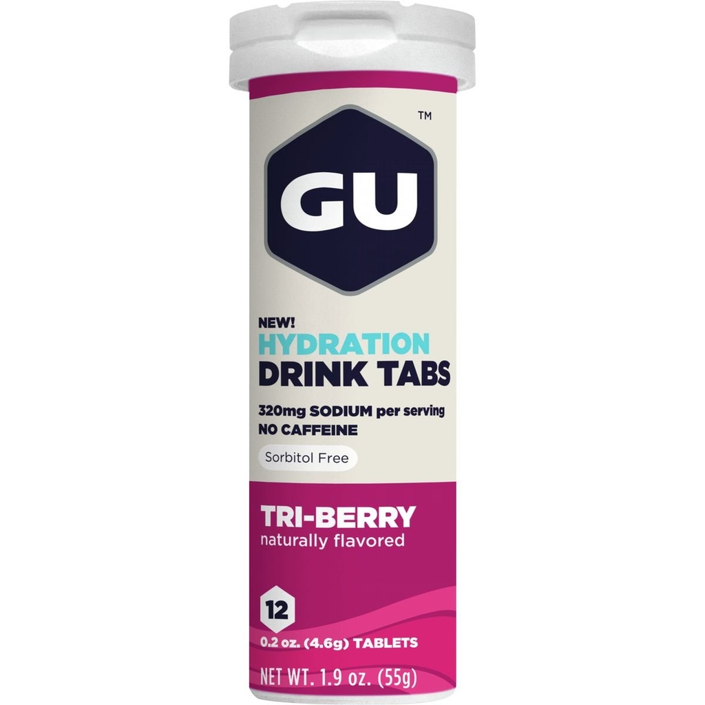 GU Ενυδάτωση Ταμπλέτες Ποτού, Tri-Berry, 8 Κουτιά του 8 Κόμη