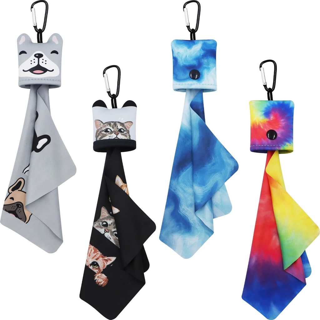 Γυαλιά Cleaning Cloth, Φακός Cleaning Cloth, Γυαλιά Cleaner, Γυαλιά Eye Clean Cloths, Γυαλιά Microfiber Cleaning Cloth Wipes Kit with Pouch Carabiner(4 Pack)