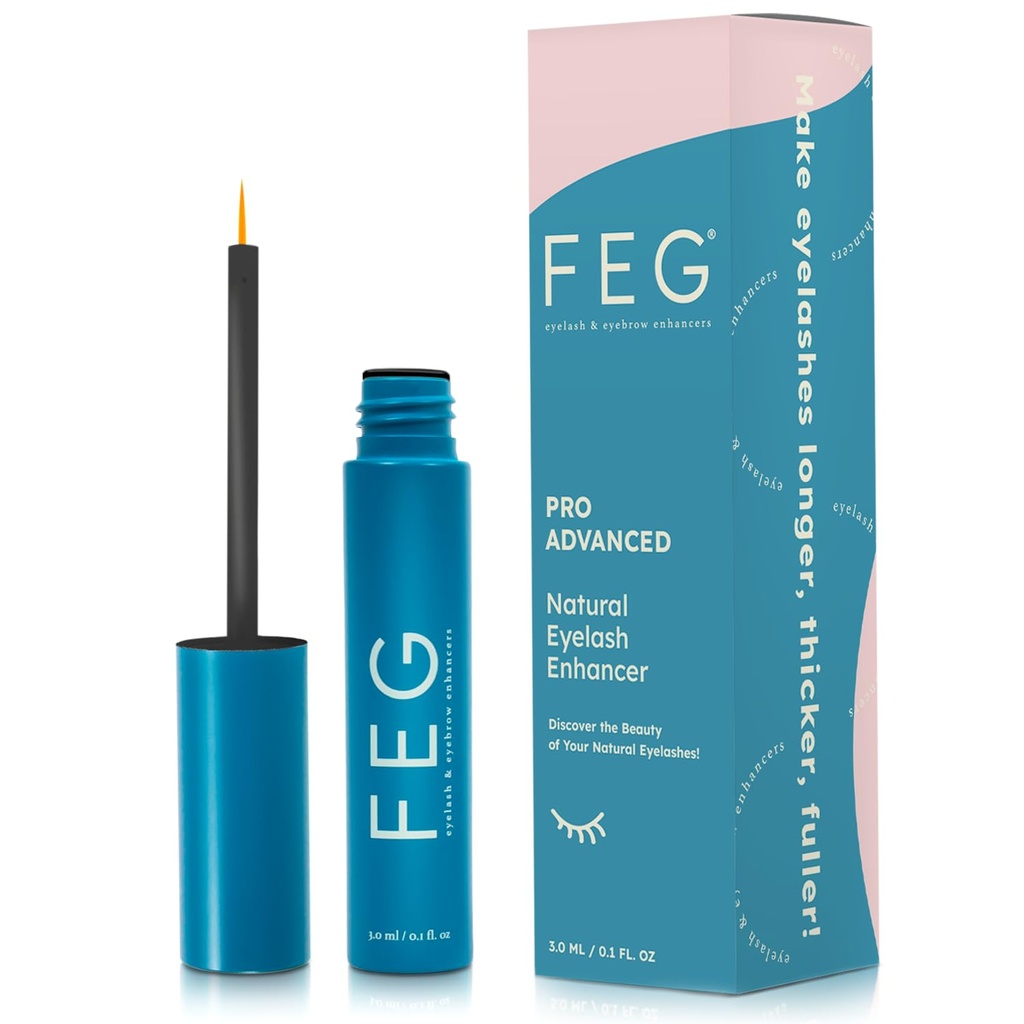 FEG Pro Advanced Natural Eyelash Enhancer Serum for Rapid Lash Growth 