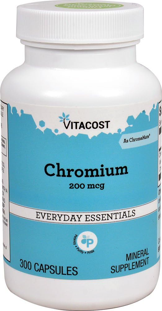Vita cost GTF Πολυνικοτινικό χρώμιο ως ChromeMate - 200 mcg - 300 κάψουλες