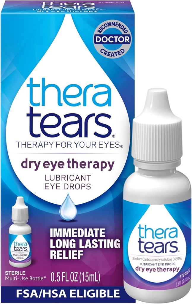 TheraTears ξηροφθαλμία Οφθαλμικές σταγόνες για ξηροφθαλμία, 0.5 Fl Oz