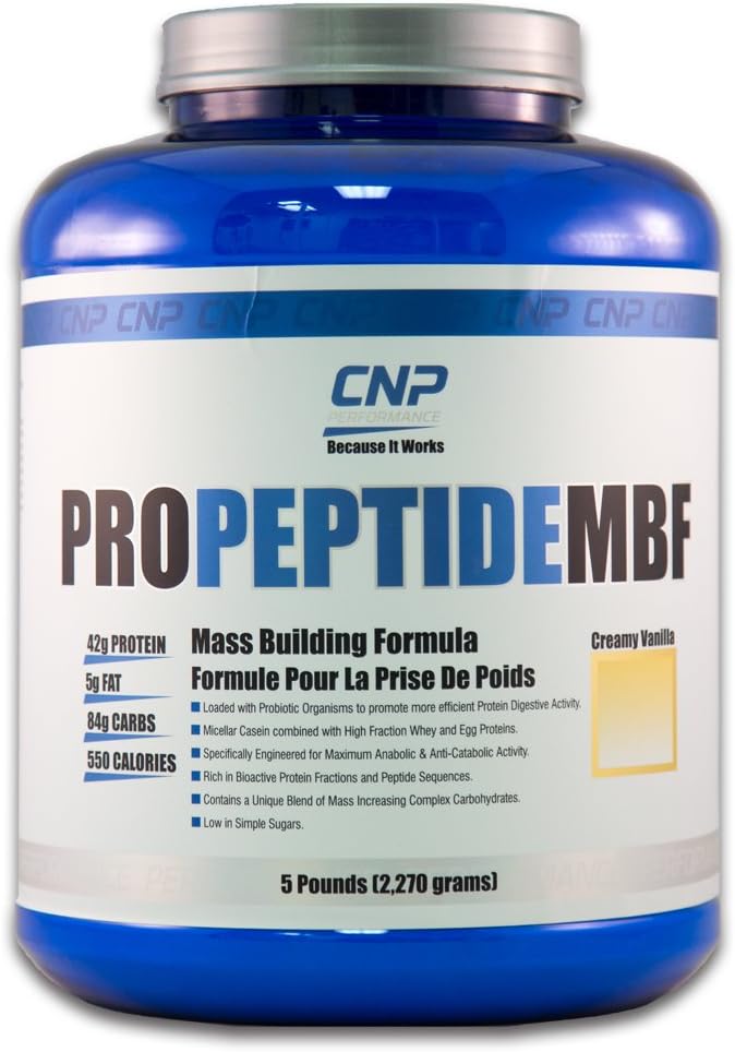 ProPeptide MBF (Mass Building Formula) Professional Grade Protein Powder, Κερδιστής βάρους (5lb, Βανίλια)