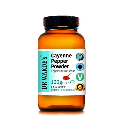 DR WAKDE's Cayenne Pepper Powder (Capsicum frutescens) - 100g (3.5oz) 
