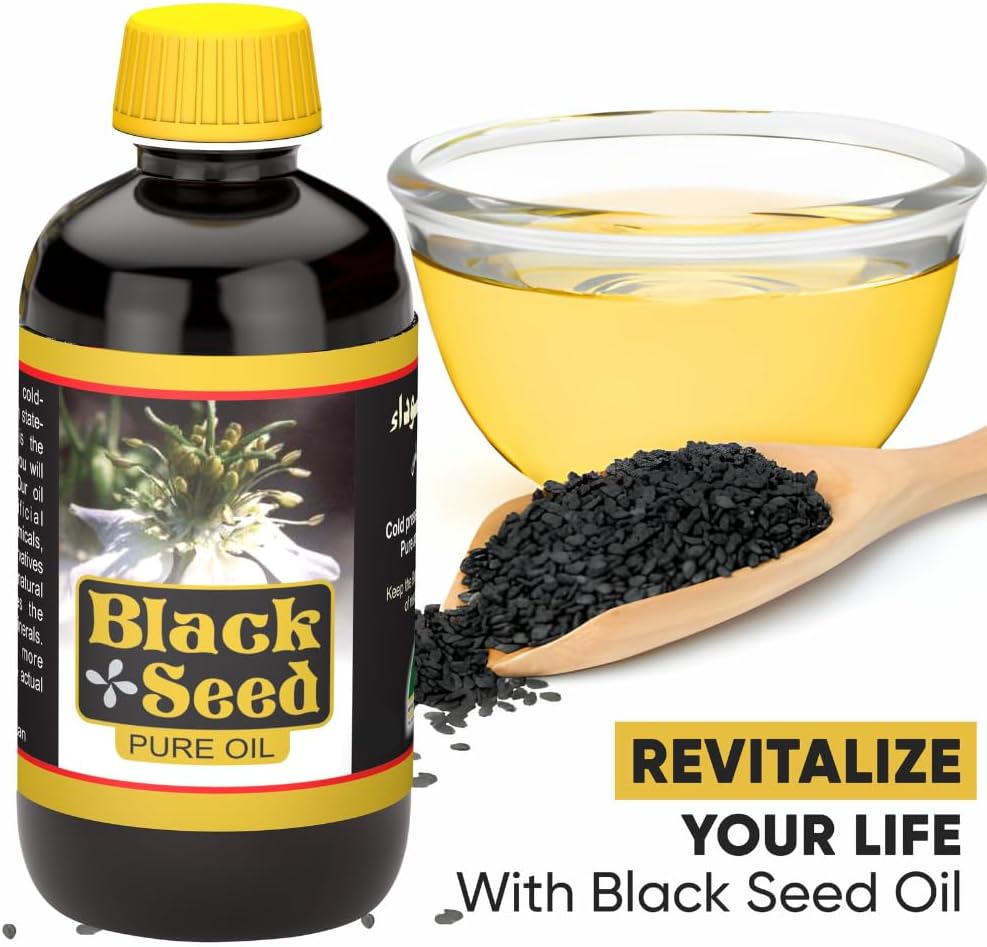 HERBOGANIC 100% Cold Pressed Black Seed Oil 16oz 