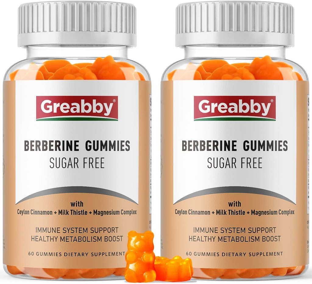 Βερβερίνη με Ceylon Cinnamon συμπλήρωμα - Βερβερίνες Gummies, Βιολογική Βερβερίνη HCL 1200 mg για ενήλικες, Υποστήριξη ανοσοποιητικού συστήματος, Χωρίς ζάχαρη, Χωρίς ΓΤΟ, Χωρίς γλουτένη, 120 Gummies