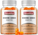Βερβερίνη με Ceylon Cinnamon συμπλήρωμα - Βερβερίνες Gummies, Βιολογική Βερβερίνη HCL 1200 mg για ενήλικες, Υποστήριξη ανοσοποιητικού συστήματος, Χωρίς ζάχαρη, Χωρίς ΓΤΟ, Χωρίς γλουτένη, 120 Gummies