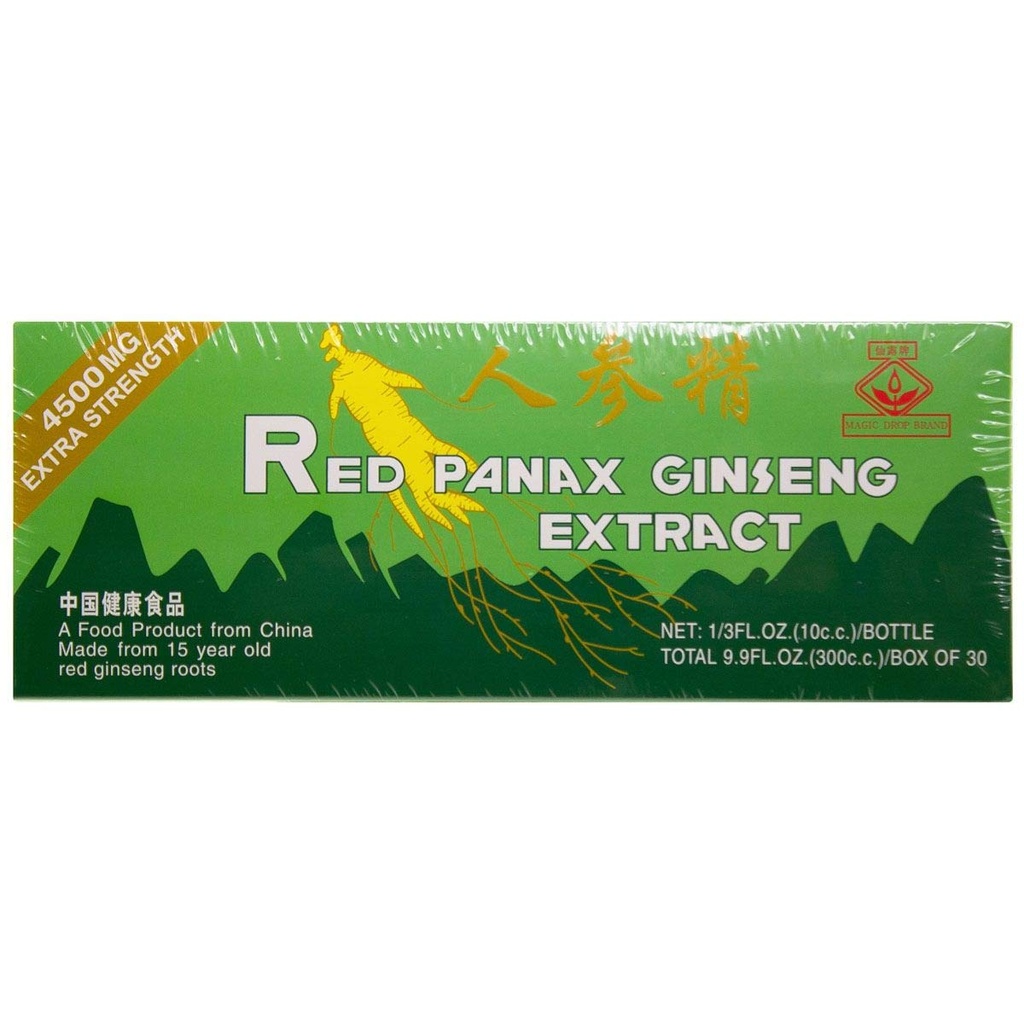 Global 20 ετών Red Panax Ginseng Extract -Έξτρα δύναμη - 10ml X 30 μπουκάλια - Συσκευασία αξίας
