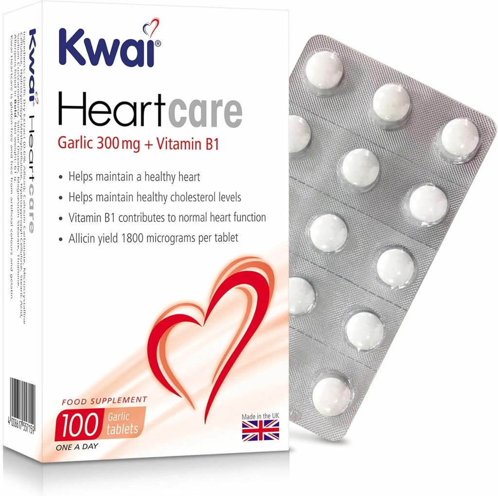 Heart Care Garlic 300mg (one-a-day), 100 tablets