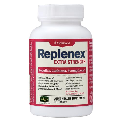Η Melaleuca Replenex ξαναχτίζει την κοινή υγεία. Γλυκοσαμίνη. Ασβέστιο. (90 δισκία)