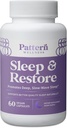 Pattern Wellness Sleep + Restore Supplement - Προάγει τον βαθύ, αργό ύπνο - Mood & Stress Response Support - Pure Vegan Health - 60 κάψουλες μη ΓΤΟ