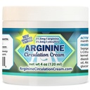 Arginine Circulation Cream 4 oz - Menthol, L Arginine & L Citrulline Lotion - Υποστηρίζει υγιή πόδια & σώμα ροής αίματος - Ολόκληρα οικογενειακά προϊόντα